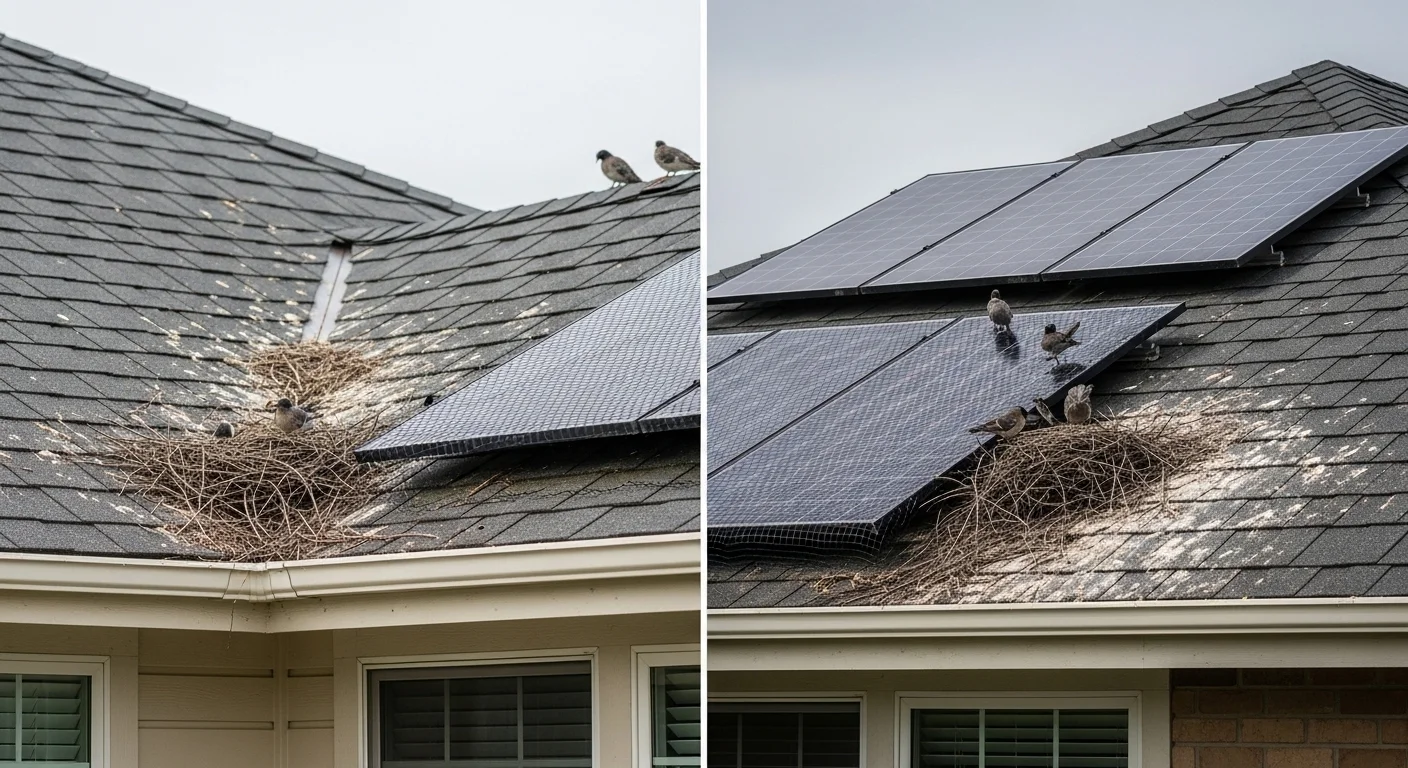 how to remove birds from roof