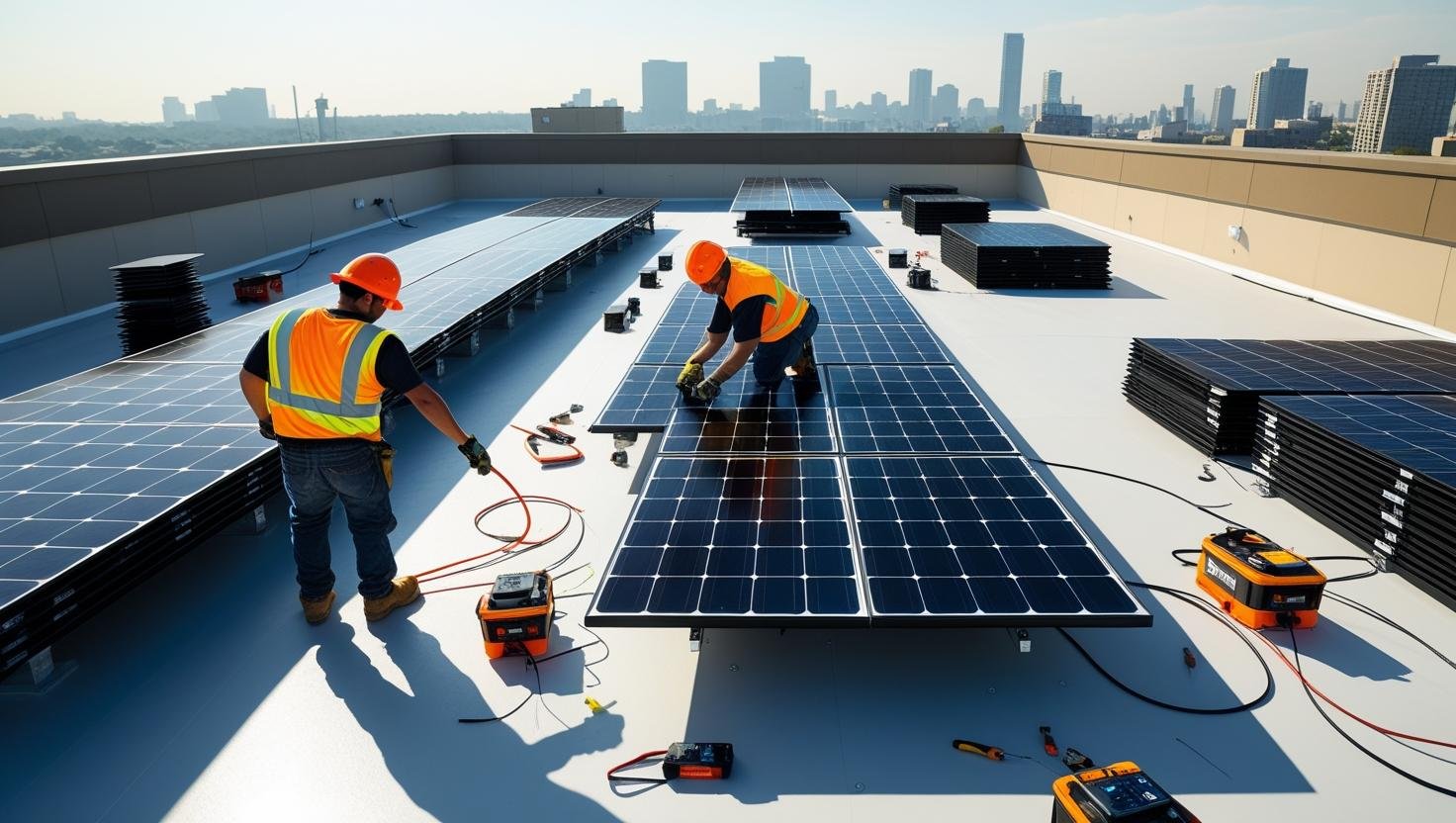 Commercial Solar Roofing Services in Lawrence