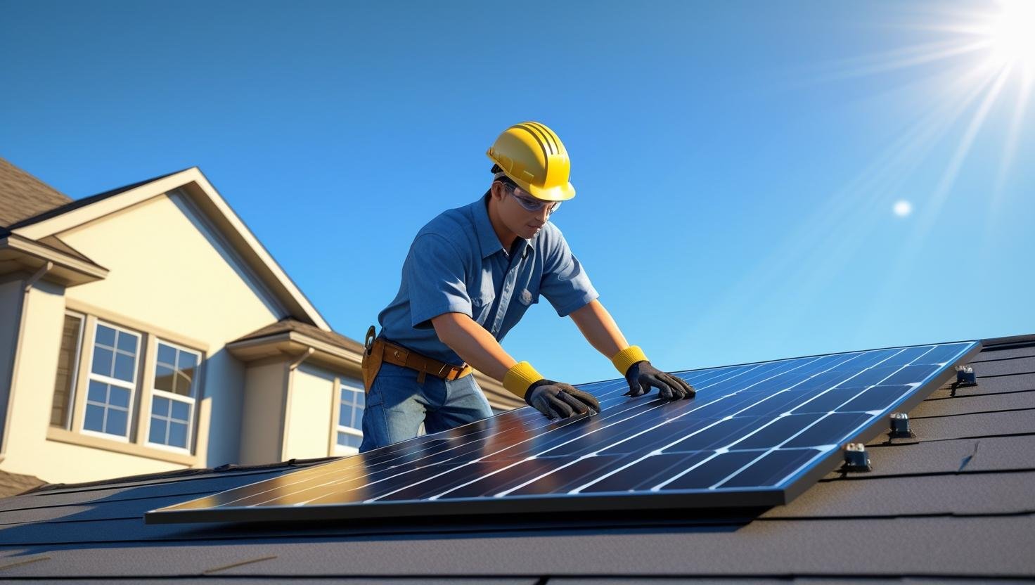 Solar panel installation in Glendale