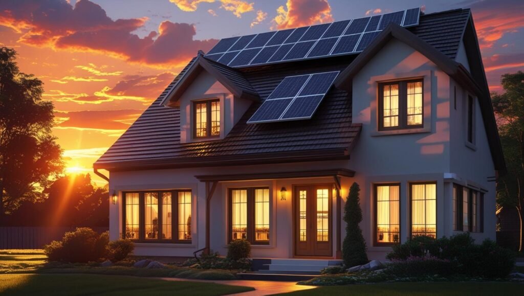 Solar roofing on Baldwin