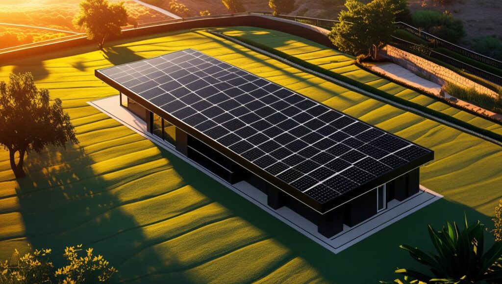  Solar roofing on Garden City