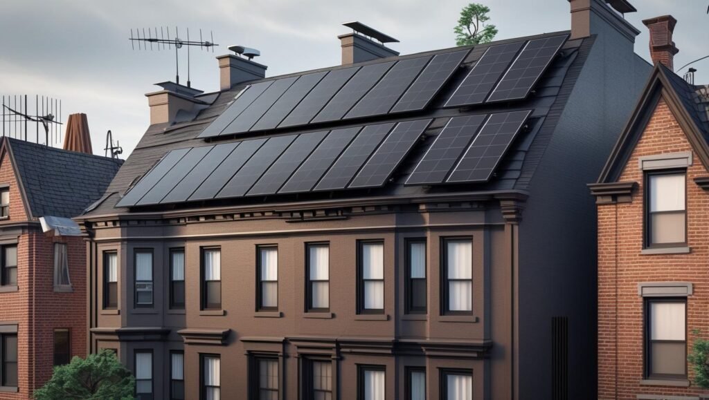 Solar roofing on Georgetown