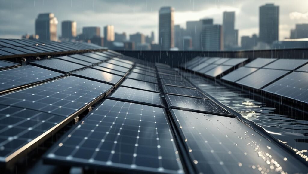 Solar roofing on Lawrence