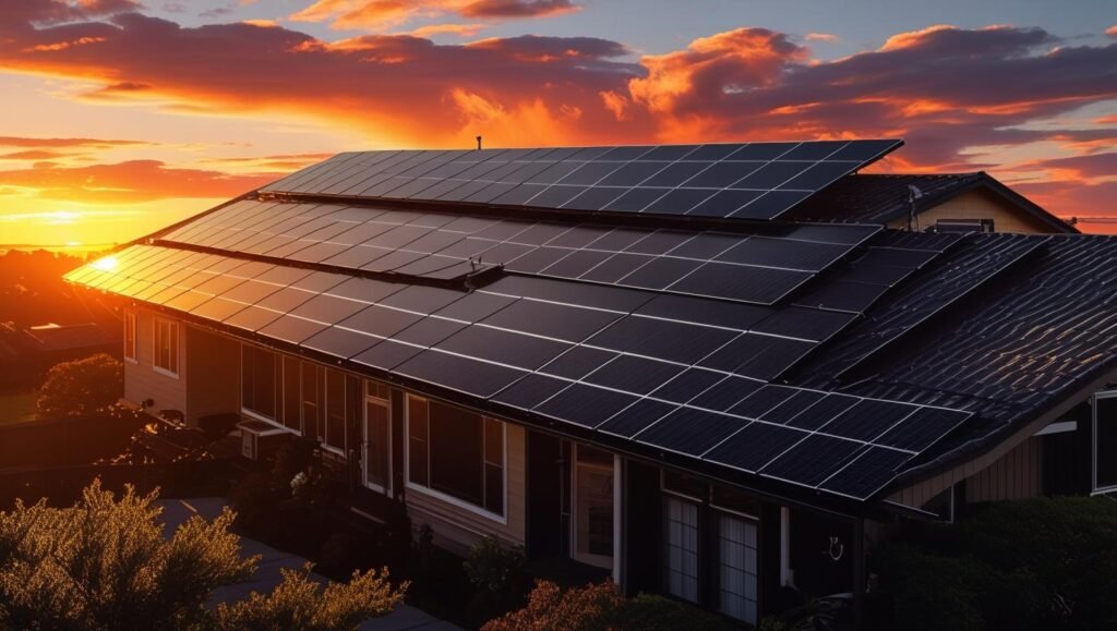 Solar roofing on St Albans