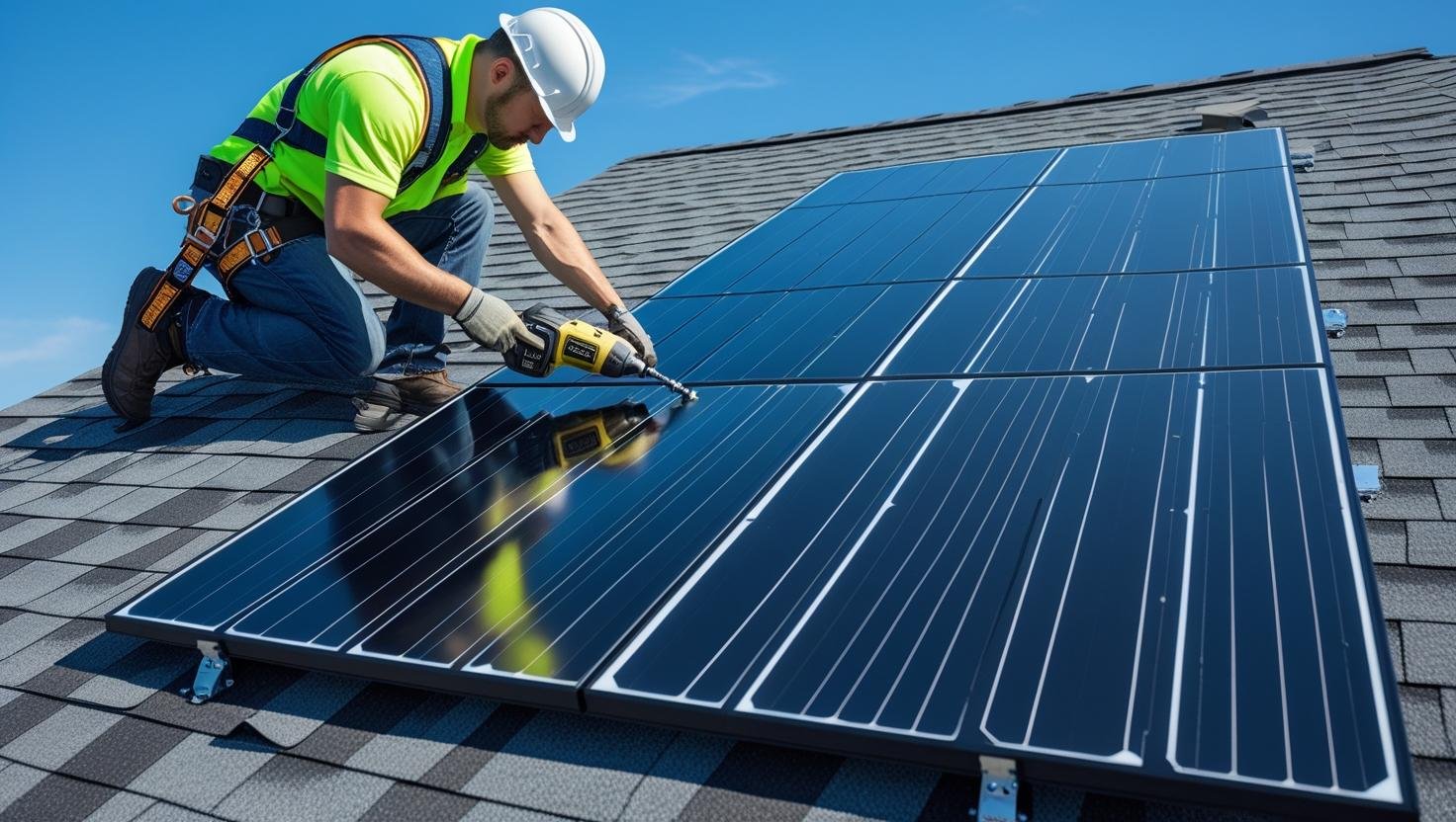 commercial solar roofing services in St. Albans