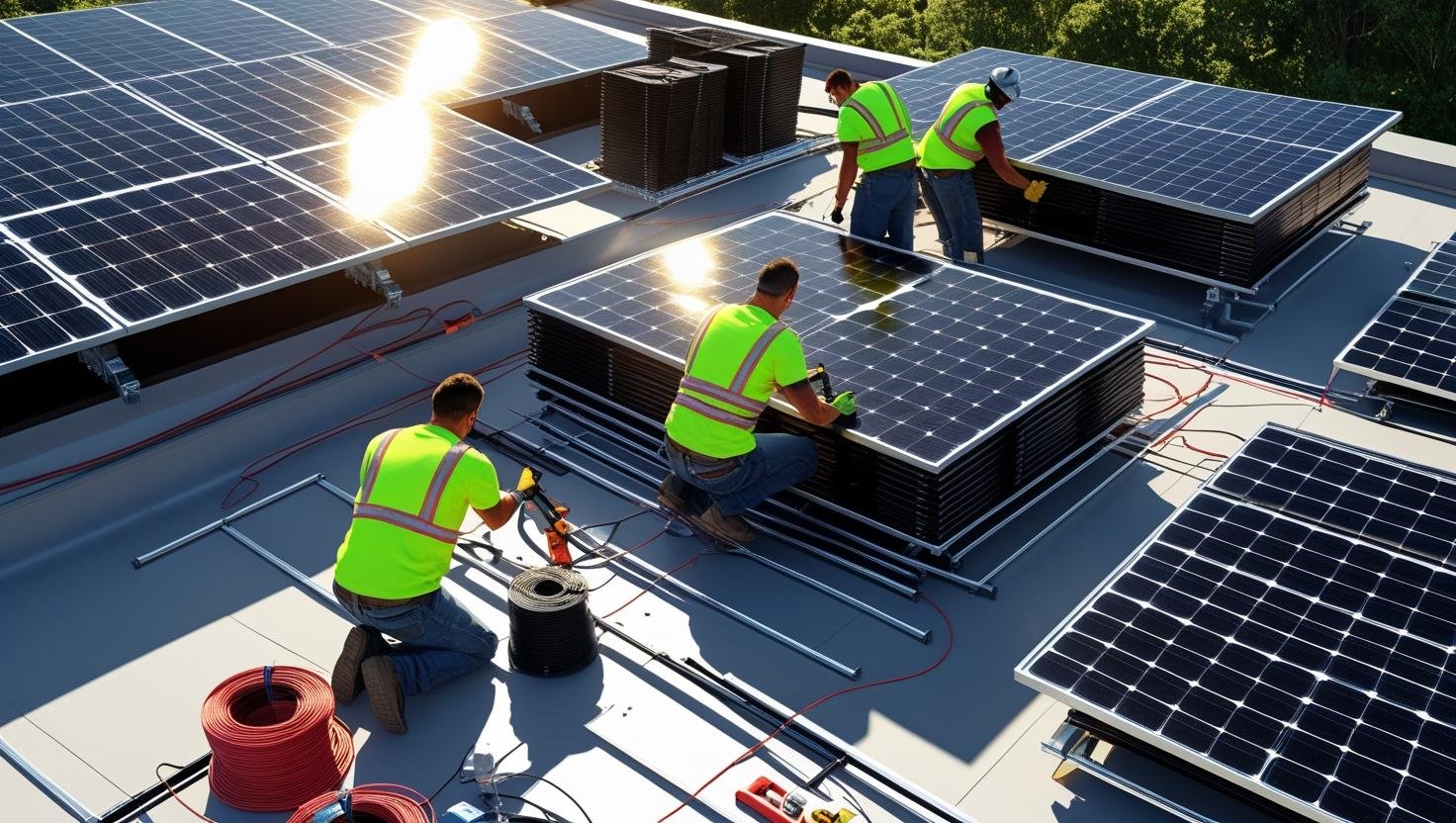 residential solar roofing services in Baldwin