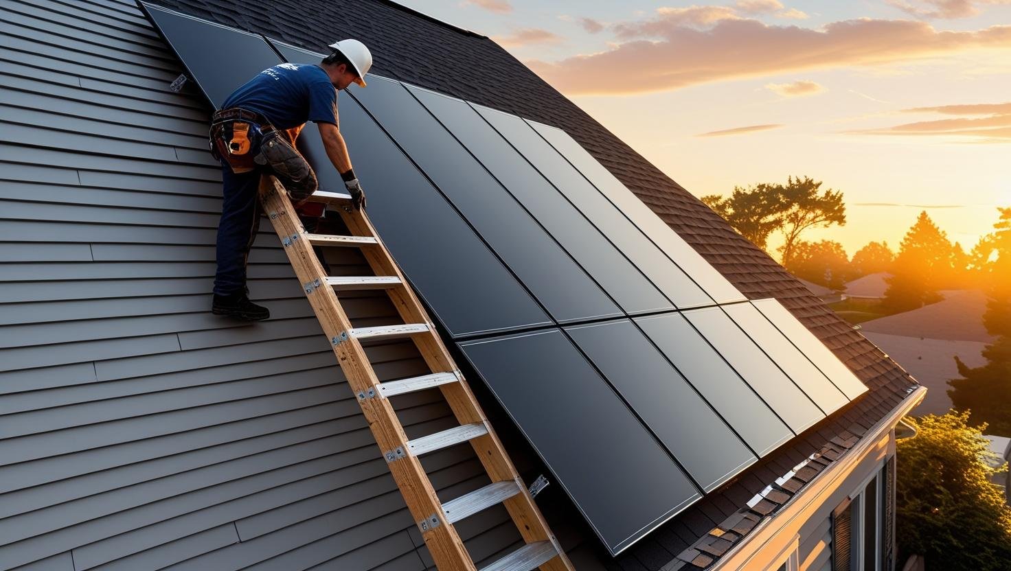 Residential Solar Roofing Services in Levittown