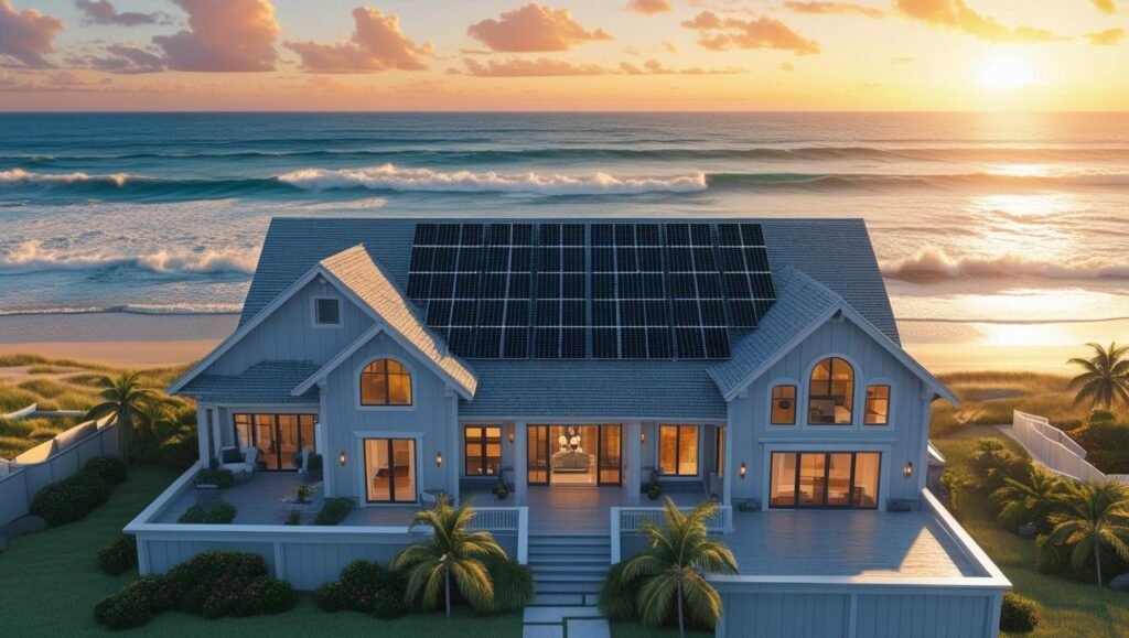  Solar roofing on Bayside