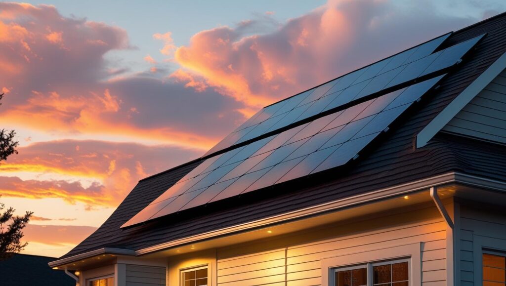 Solar roofing on Point Lookout