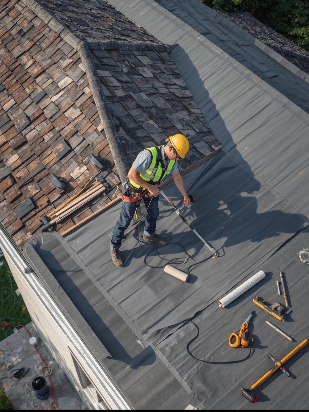 Commercial Flat Roofing Services in Garden City