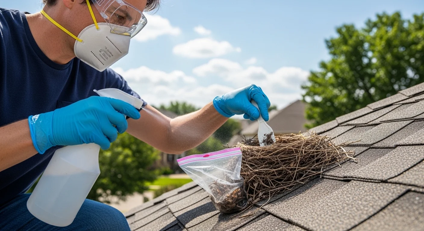 How to Remove Bird Nest from Roof Safely