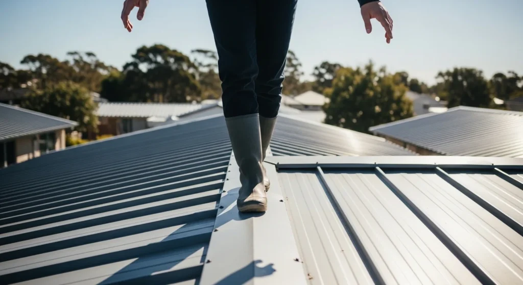 How to Walk on a Metal Roof Safely