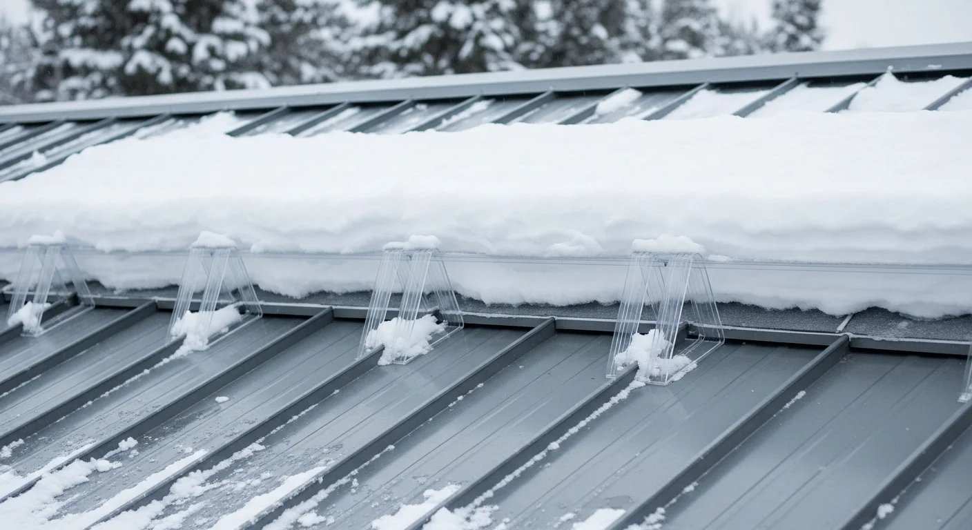 Snow Guards for Safety on Slick Metal Surfaces