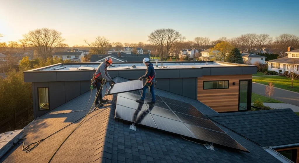 solar panel removal and reinstallation in long island
