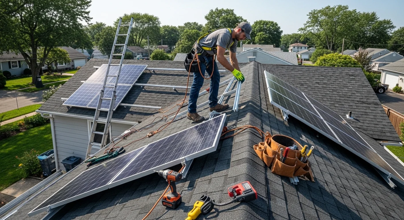 solar panel remove and replace​