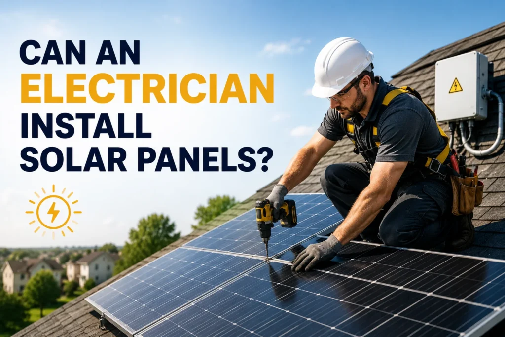 Can an Electrician Install Solar Panels