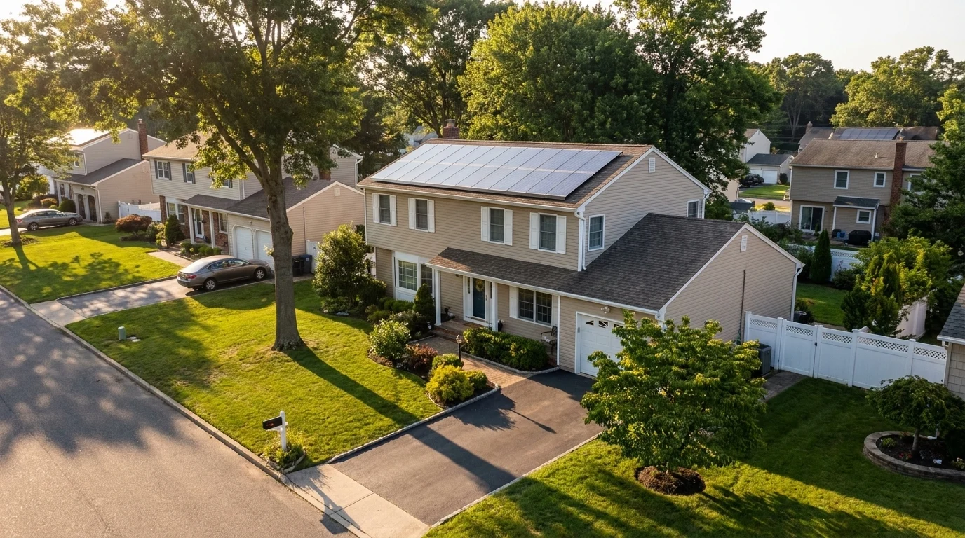 East Northport solar panel installation
