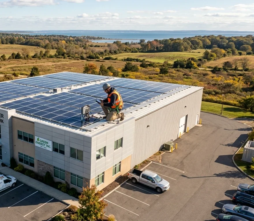 commercial solar wading river