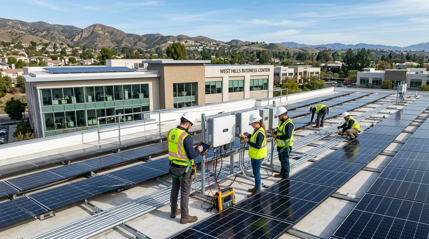 solar installation west hills