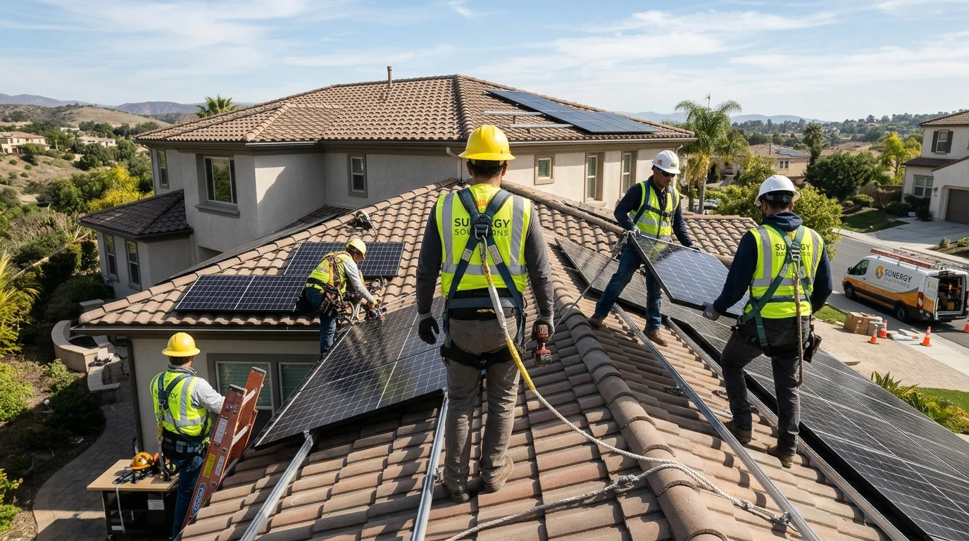 west hills solar installation