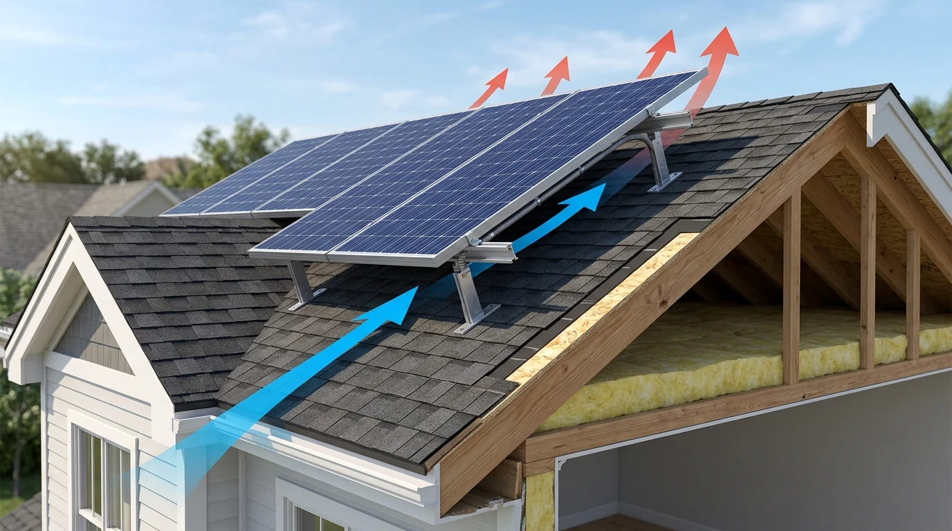 How Airflow Beneath Solar Panels Helps With Heat Reduction