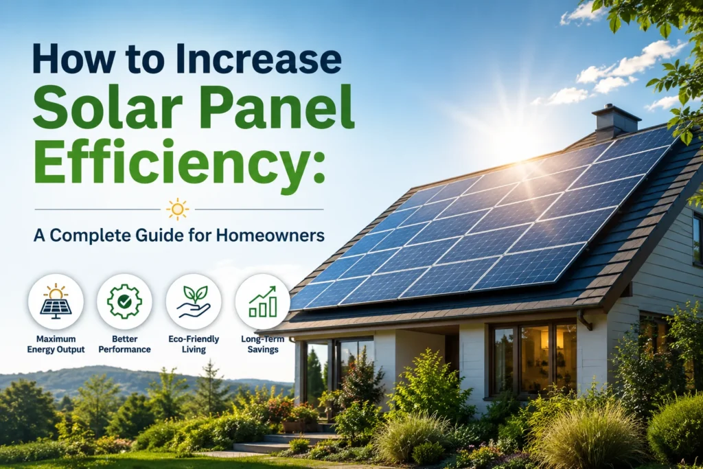 How to Increase Solar Panel Efficiency A Complete Guide for Homeowners