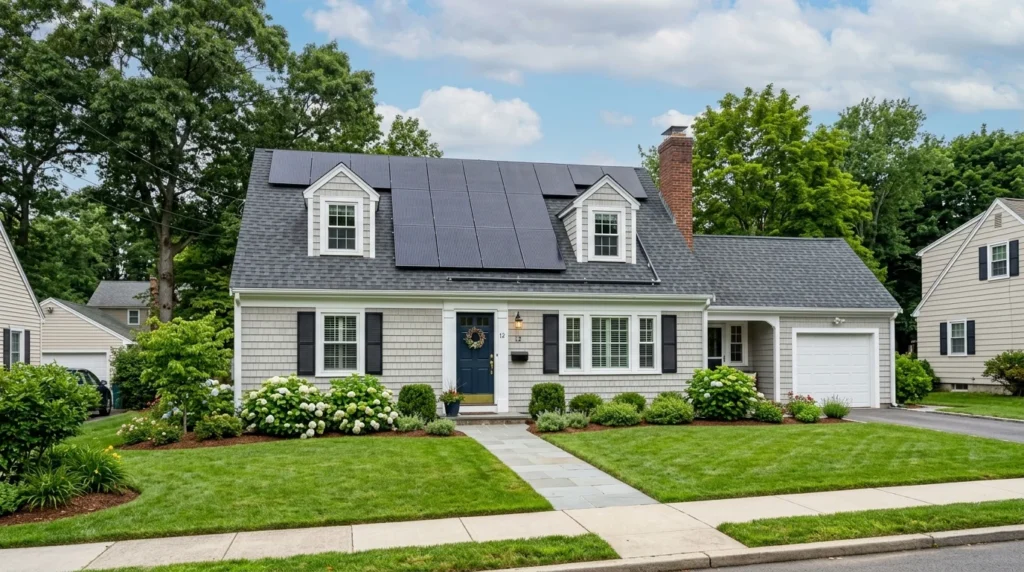 South Huntington Cape Cod Roof & Solar Upgrade