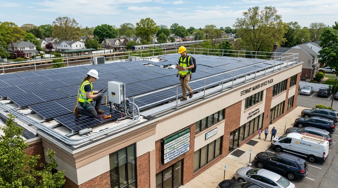 Stewart Manor commercial solar