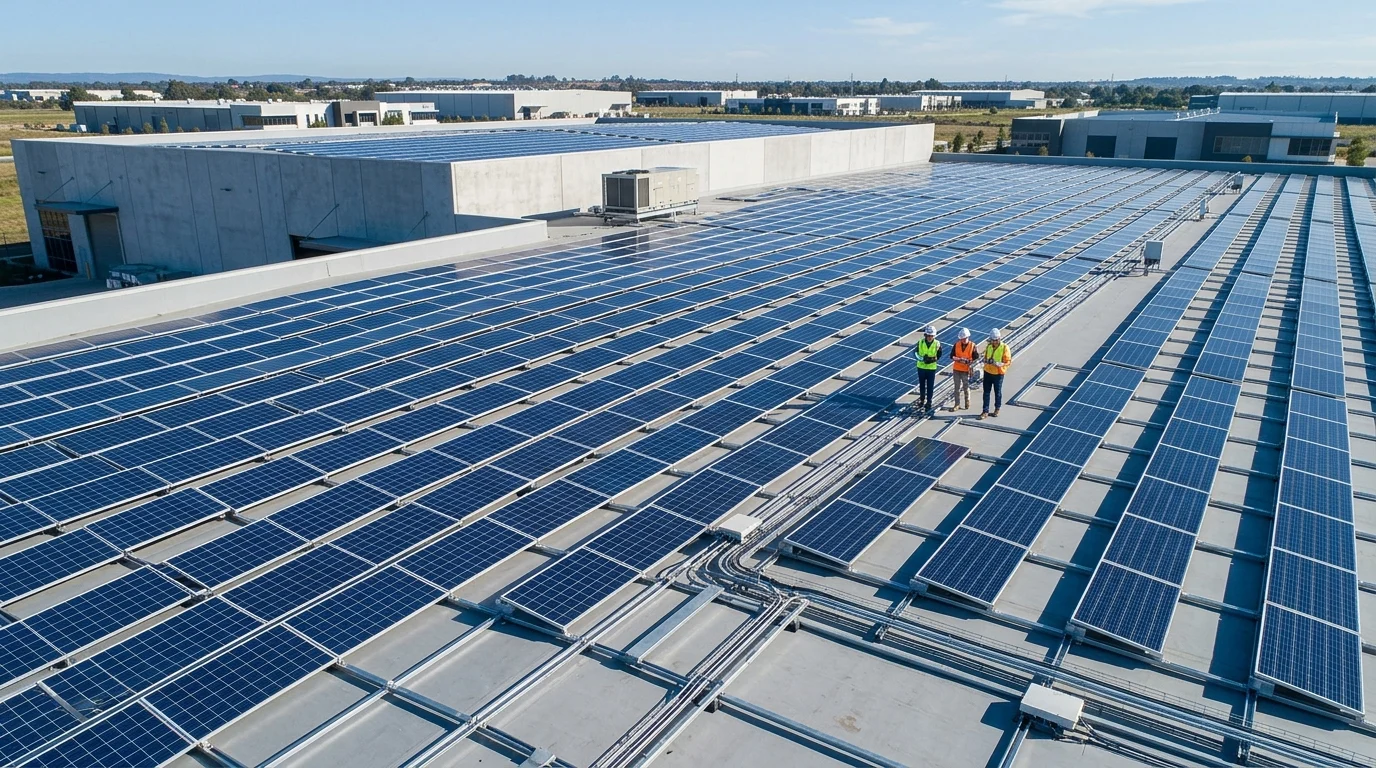 commercial solar panel bayside