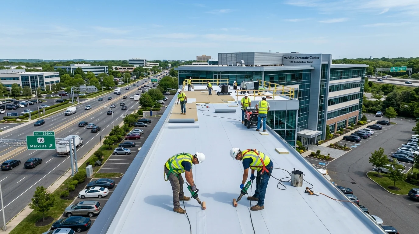 flat roofing melville​