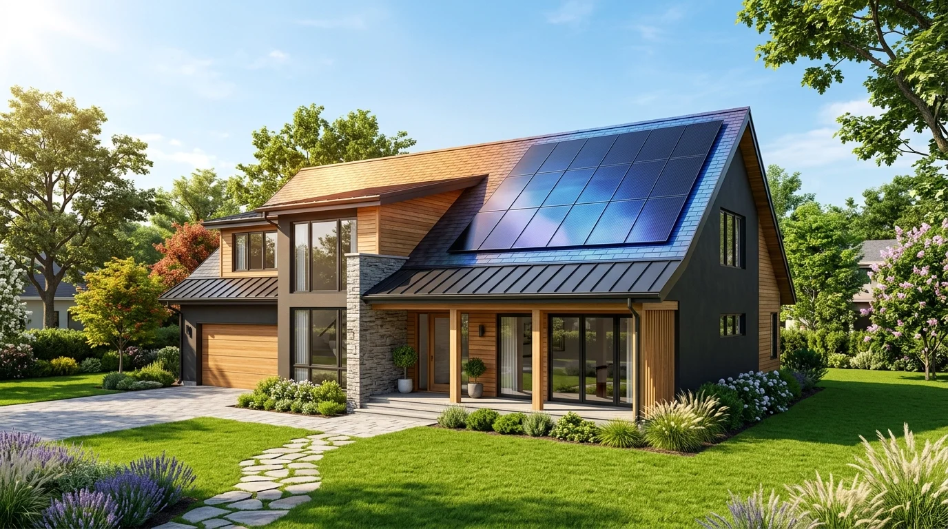 solar panel and house cooling
