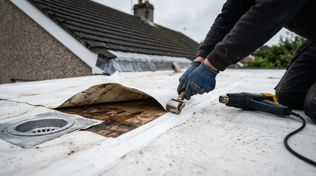great river ny flat roof membrane repair
