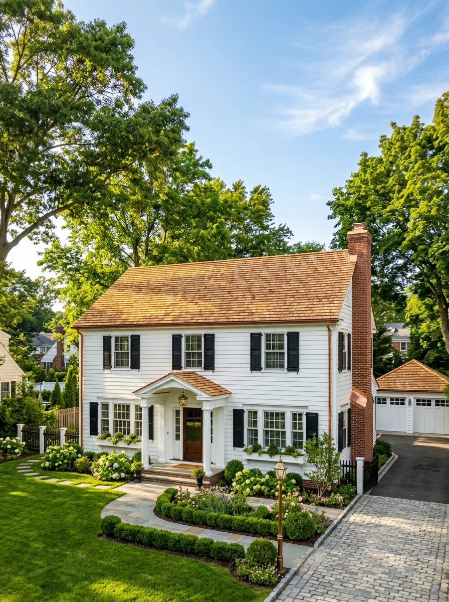 Cedar Roofing for Traditional Huntington Homes