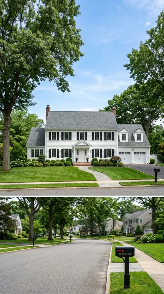 Colonial home exterior
