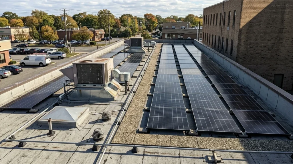 Commercial Solar for a Broadway Service Property