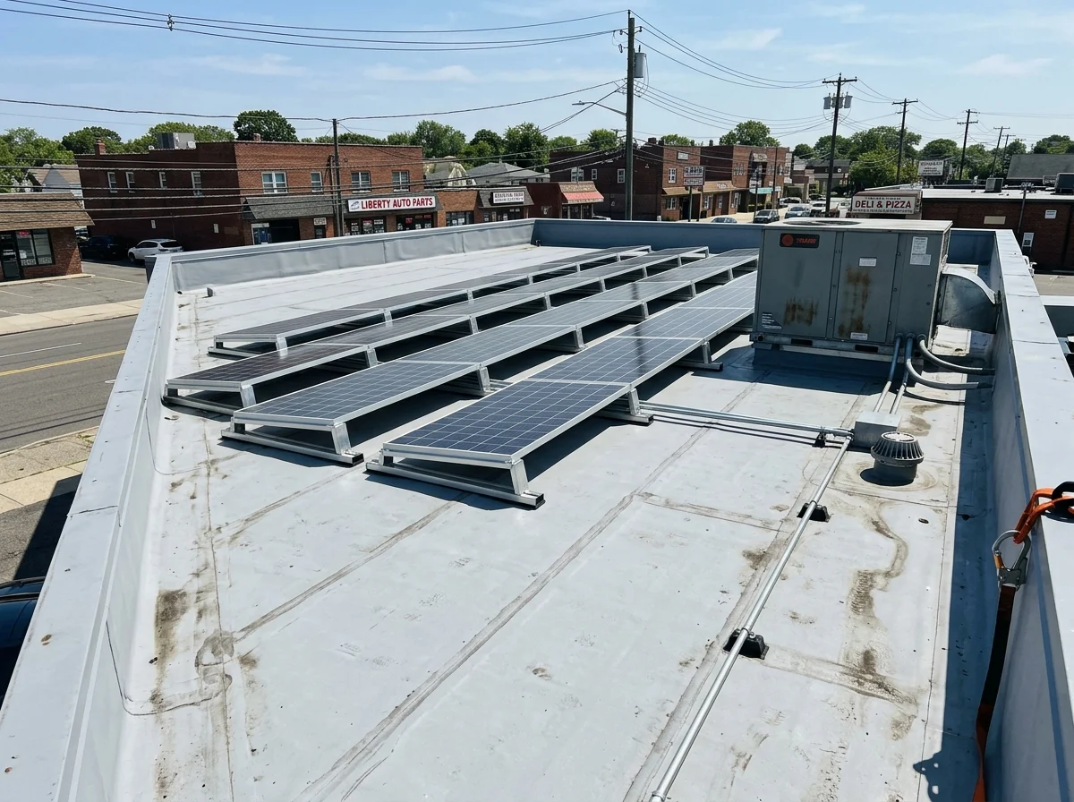 Daytime Solar for a Downtown Lindenhurst Business