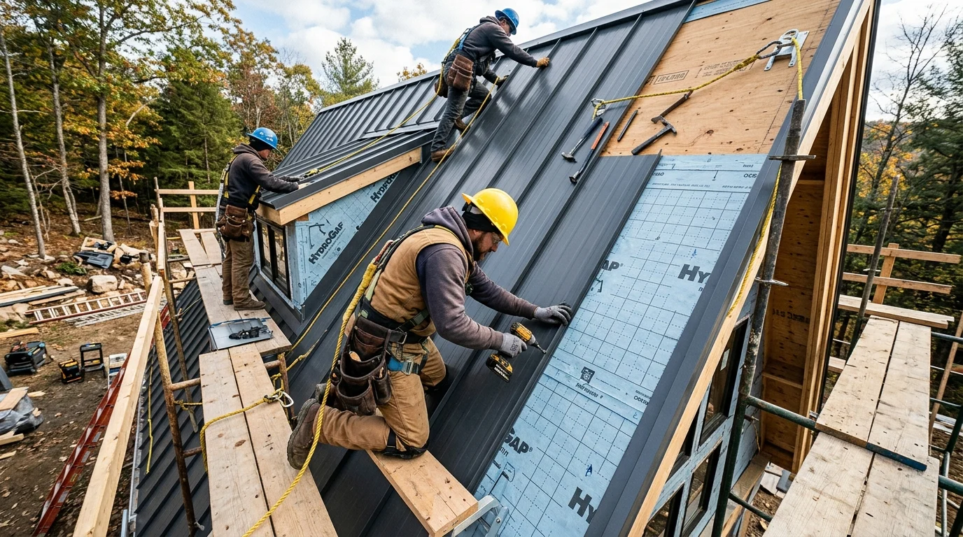 Preparing an A-Frame Roof for Metal Panel Installation