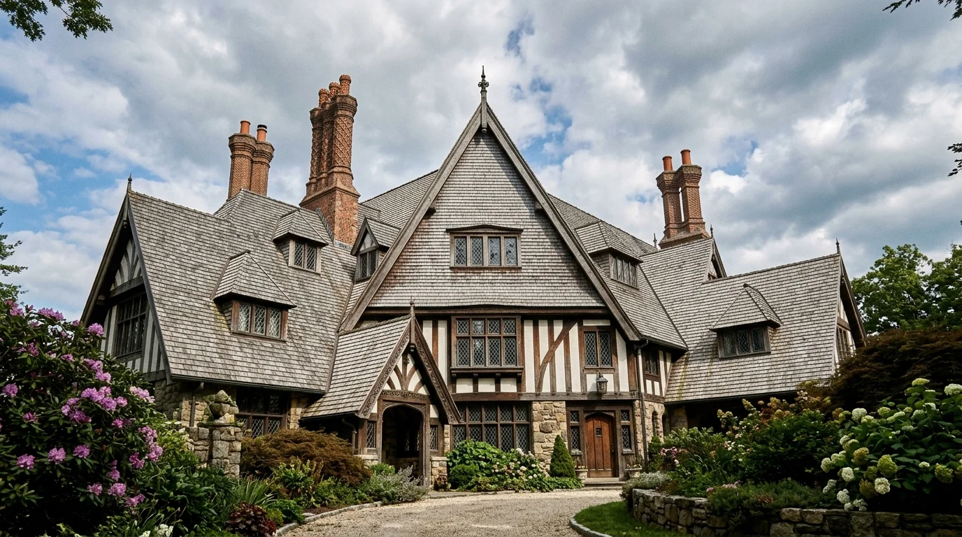 Tudor style home