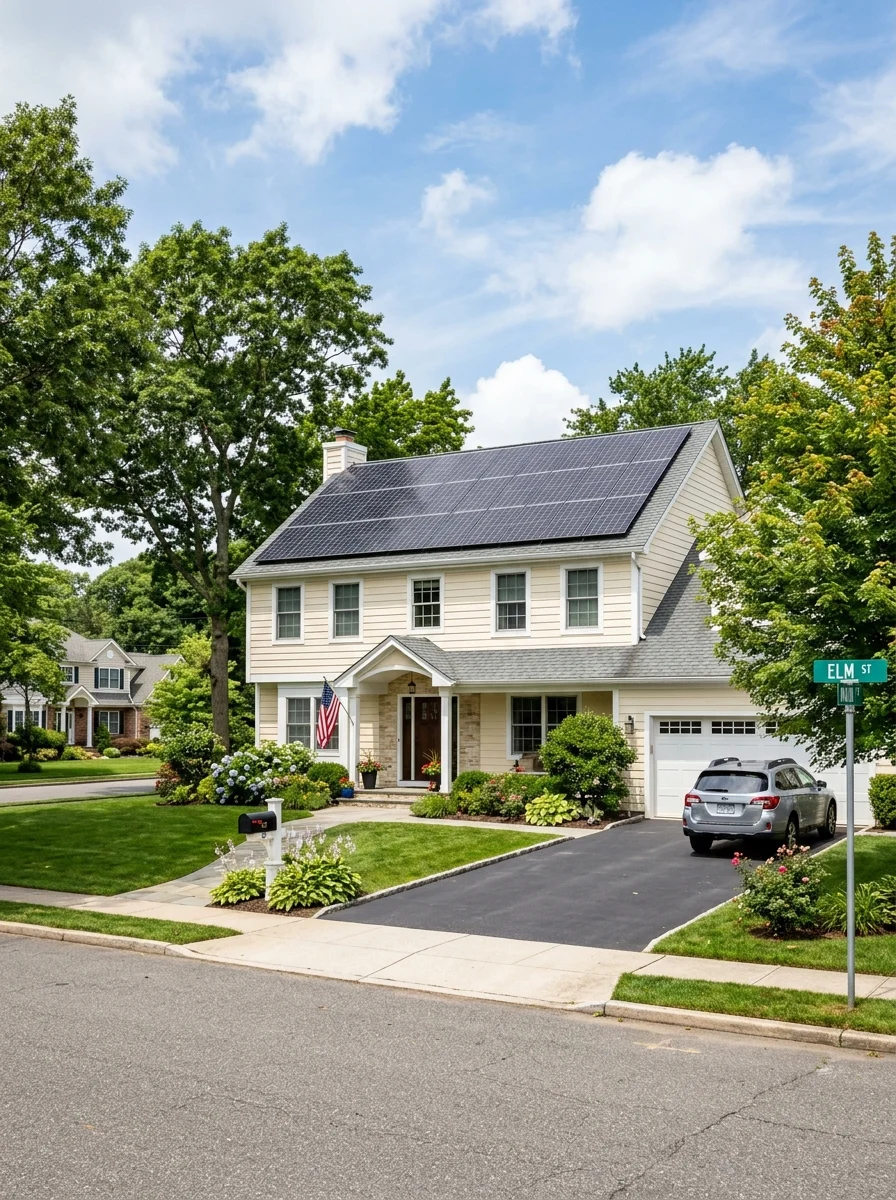 huntington solar installation