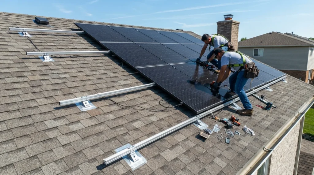 shingles solar installation long island