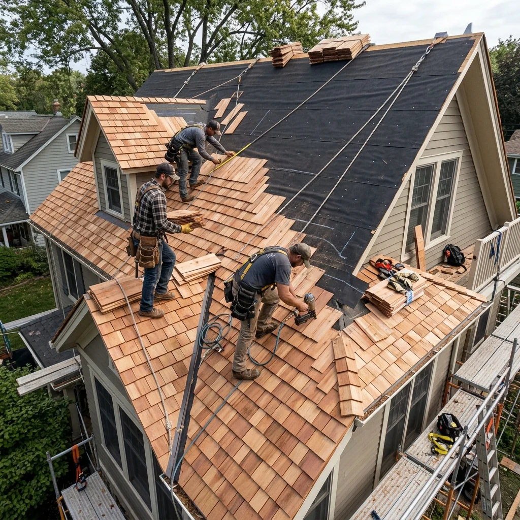 cedar roof process